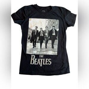 The Beatles Classic Black and White T-Shirt Sz Small